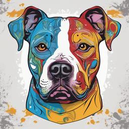 a shirt for Southern California Pit Bull Rescue   colors,professional t shirt vector design, white background