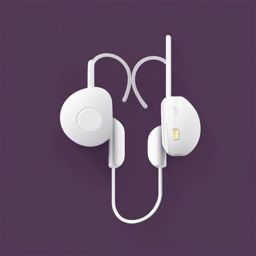 Wireless Earbuds Connecting clipart - Wireless earbuds connecting, ,vector color clipart,minimal