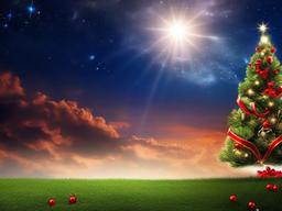 Christmas Sky Wallpaper  ,desktop background wallpaper