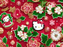 Christmas Wallpaper Hello Kitty  