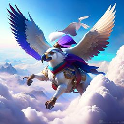 aarakocra cleric, zephyr skydancer, spreading the teachings of the wind gods while soaring above the clouds. 
