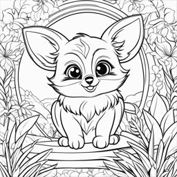 aye-ayes cute animals coloring page 