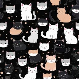 Cat Background Wallpaper - cute cat wallpaper black background  