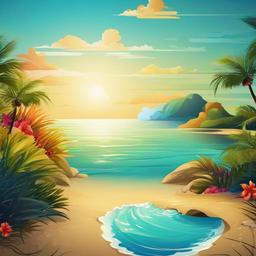 Beach Background Wallpaper - beach background art  