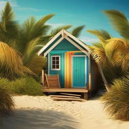 Beach Background Wallpaper - beach hut background  