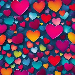 Heart Background Wallpaper - heart colorful background  