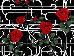 Black Background Red Rose - Elegant black with a single red rose accent.  background wallpaper