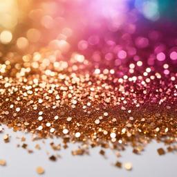 Glitter background - sparkles on white background  