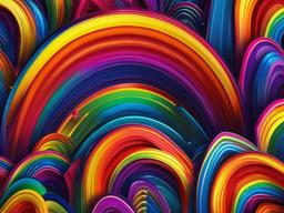 Rainbow Background Wallpaper  