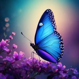 Butterfly Background Wallpaper - blue purple butterfly background  