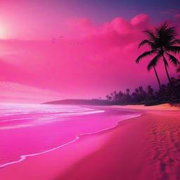 Beach background - beach pink wallpaper  