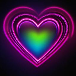 Heart Background Wallpaper - heart background neon  