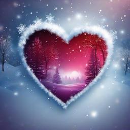 Heart Background Wallpaper - winter heart wallpaper  