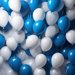 Party Background Wallpaper - blue white balloon background  