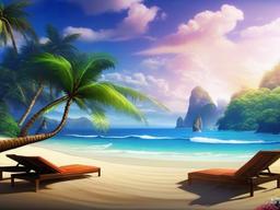 Sky Beach Wallpaper  ,desktop background wallpaper