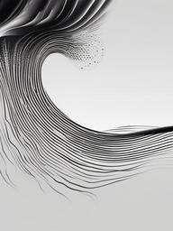 Minimalist Waves Tattoo - Embraces simplicity and abstraction, offering a clean and modern aesthetic.  simple tattoo design