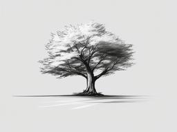 easy sketch of tree  minimal rough sketch scribbles,doodles,black and white