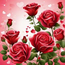 Valentine Background Wallpaper - valentines day roses background  