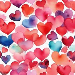 Heart Background Wallpaper - heart watercolor background  