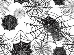 spider web tattoo black and white design 