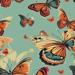 Butterfly Background Wallpaper - retro butterfly wallpaper  