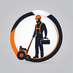 Mechanic Works  minimalist design, white background, professional color logo vector art