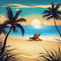 Beach background - beach setting background  