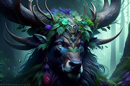 shifter druid with primal instincts, shifting into bestial forms and tapping into nature's fury. 