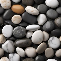 Marble in the style of beach pebbles with a rustic, tactile surface top view, product photoshoot realistic background, hyper detail, high resolution