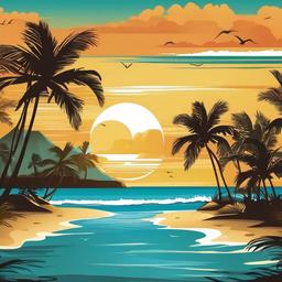 Beach background - hawaiian beach background  