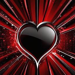 Red Background Wallpaper - red and black heart background  