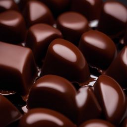 rich and velvety chocolate ganache, with a smooth and glossy texture. 