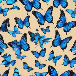 Butterfly Background Wallpaper - butterfly wallpaper aesthetic blue  