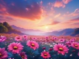 Flower Sky Background  ,desktop background wallpaper