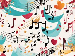 music clipart: harmonious music creating a magical melody. 