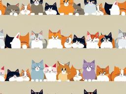 Cute Cartoon Cat Wallpaper - Cartoon cats in cute poses  ,desktop background wallpaper