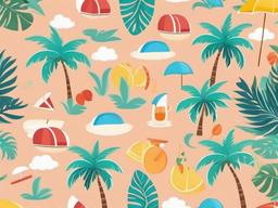 Cute Beach Wallpaper - Adorable beach wallpaper with cheerful colors and a relaxing vibe.  background wallpaper