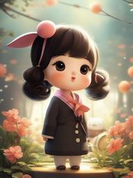 cute korean cartoon wallpaper  ,mobile iphone background wallpaper