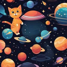 Cat Background Wallpaper - cat space background  