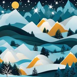 Winter background wallpaper - winter vector art  