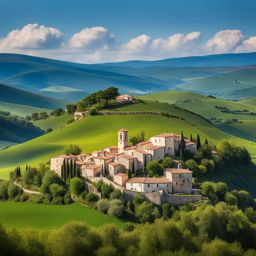 tranquil molise villages - sketch the tranquil villages of molise, where time seems to stand still amid rolling hills and picturesque settings. 