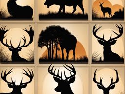 wildlife silhouettes - craft a tattoo with striking silhouettes of your favorite animals. 