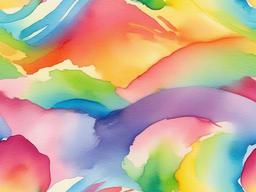 Rainbow Watercolour Background  