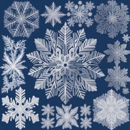 snowflake clipart - unique and intricate in design. 