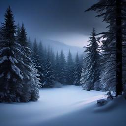 Snow Background Wallpaper - dark snowy forest background  