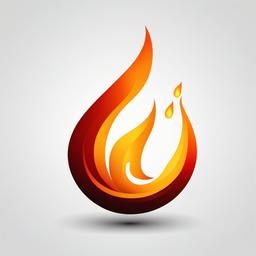 Flame clipart - flame symbol for energy  vector clipart