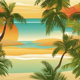 Beach Background Wallpaper - palm tree beach background  