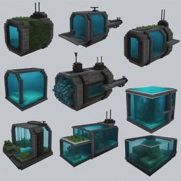 deep-sea research submarine exploring ocean mysteries - minecraft house design ideas 