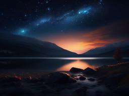 Dark Starry Sky Wallpaper  