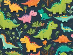 Dino Cute Wallpaper - Friendly dinosaur illustrations  ,desktop background wallpaper